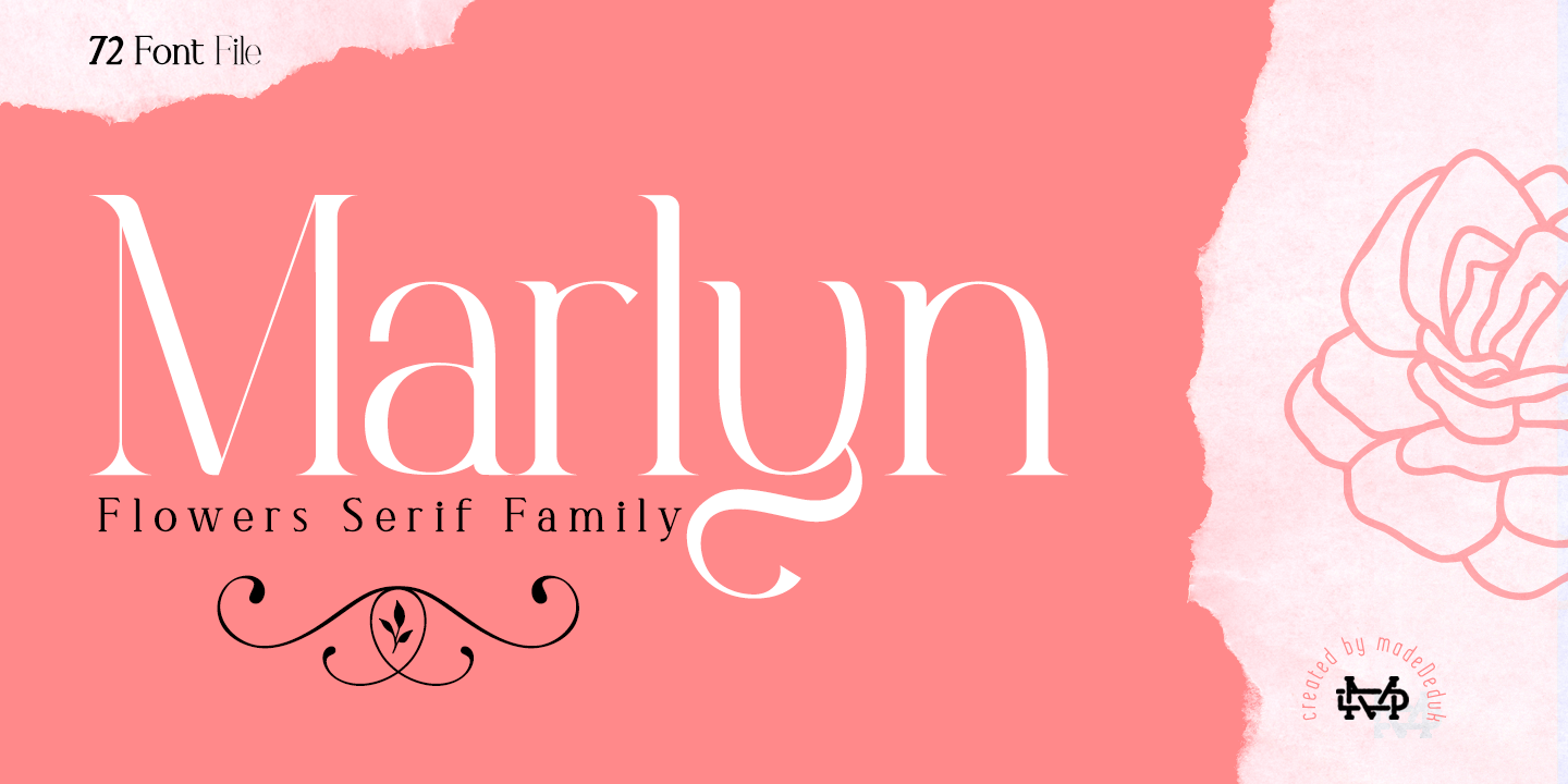 Przykład czcionki Marlyn Flo Medium Outline Italic